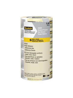 3M 2020 MASKING TAPE 6PK 1.41"