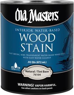 OLD MASTERS INTERIOR WATER BASED WOOD STAIN