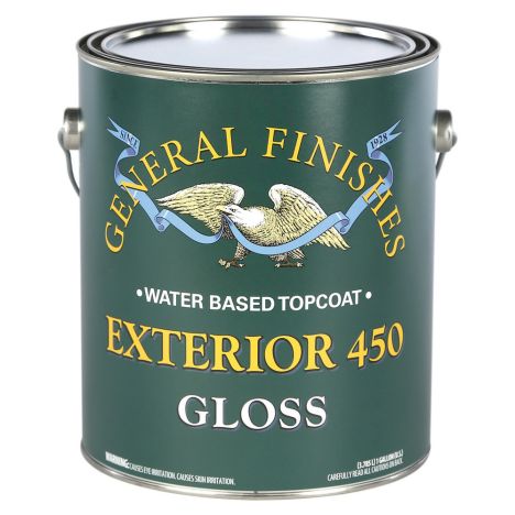 GENERAL FINISHES EXTERIOR 450 WATER BASED OUTDOOR TOPCOAT
