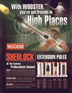 WOOSTER SHERLOCK EXTENSION POLE 4-8 FOOT R055