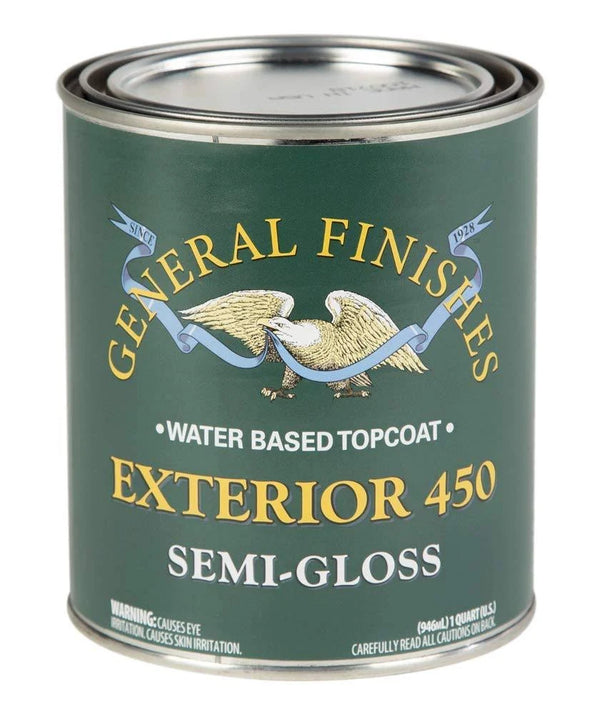 GENERAL FINISHES EXTERIOR 450 WATER BASED OUTDOOR TOPCOAT